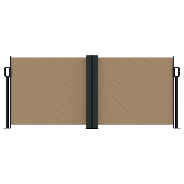 vidaXL Windscherm uittrekbaar 100x1000 cm taupe