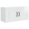 vidaXL Wandkast PORTO Hoogglans wit 80 x 31 x 40 cm Bewerkt hout
