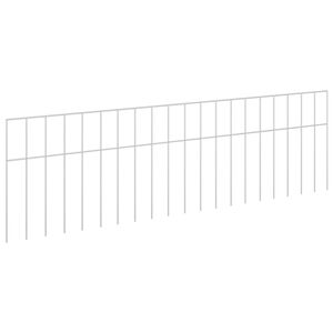 vidaXL Tuin schuttingpaneel 48 st 100 x 30 cm Gegalvaniseerd staal