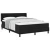 vidaXL Boxspringbed met hoofdeinde Zwart 200 x 160 cm Stof