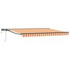 vidaXL Handmatige Luifelhouder met LED's 4 &times; 3 m