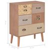 vidaXL Dressoir met 5 lades 60x30x78 cm MDF bruin