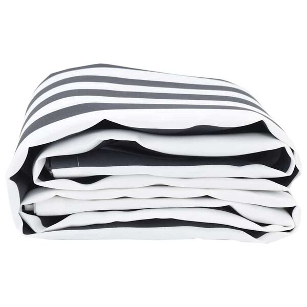 vidaXL Zonnescherm Vervangingen Antraciet en Wit 1000 x 160 cm