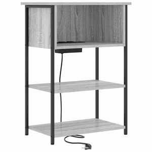 vidaXL Nachtkastje Grijs Sonoma 55 x 31 x 76 cm Bewerkt hout