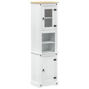 vidaXL Badkamerkast Wit 50 x 40 x 185 cm Massief grenenhout