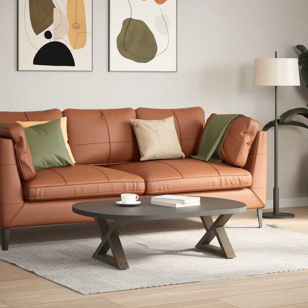 vidaXL Salontafelpoten 2 st 50x(30-31,3) cm staal naturel