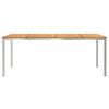 vidaXL EetTafel Bruin 200 x 90 x 75 cm Massief Acaciahout