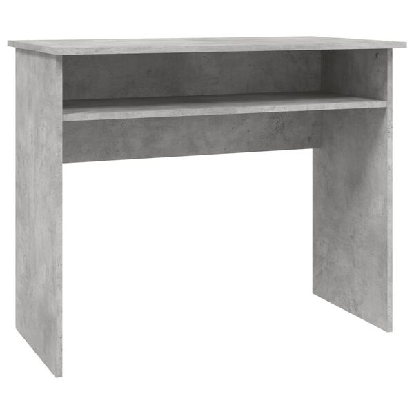 vidaXL Bureau 90x50x74 cm bewerkt hout betongrijs
