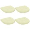 vidaXL 4-Piece Zitkussens 4 st 100% Polyester Cr&egrave;mekleurig