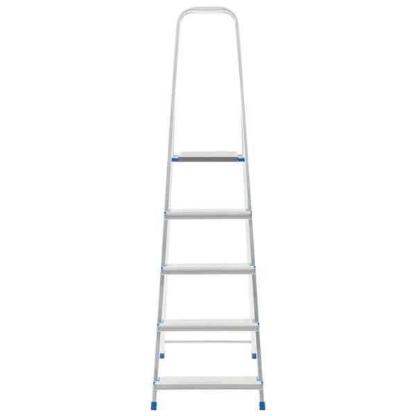vidaXL Huishoudtrap met 5 treden 150 kg aluminium