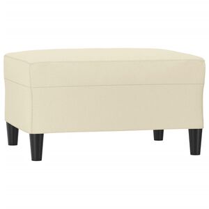 vidaXL Voetenbank 70x55x41 cm kunstleer cr&egrave;mekleurig