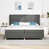 vidaXL Boxspringbed met Matras Donkergrijs 90x190 cm Donkergrijs Stof