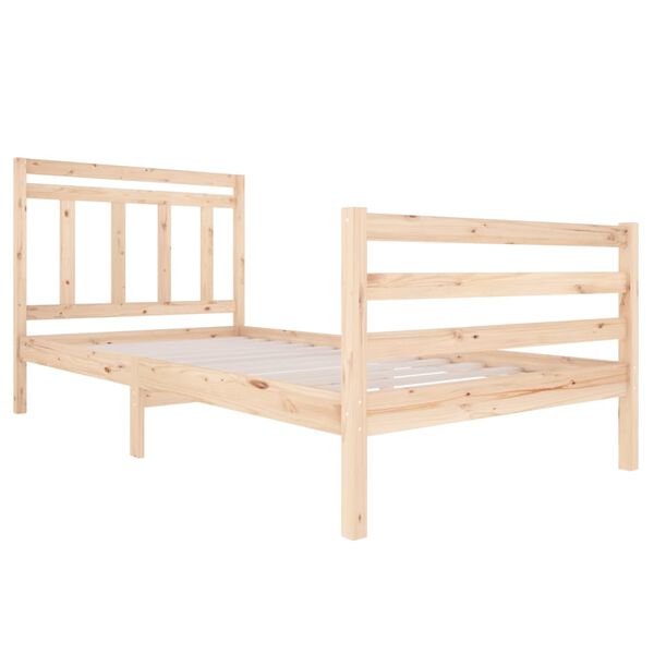 vidaXL Bedframe massief hout 120x200 cm