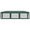 vidaXL Partytent met 8 mesh zijwanden 3x9 m HDPE groen