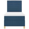 vidaXL Boxspring bed met matras met hoofdeinde Blauw 100 x 200 cm Stof