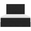 vidaXL Opslag bed met matras met matras Zwart 140 x 200 cm Fluweel