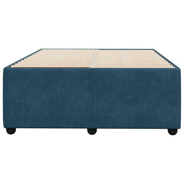vidaXL Bedframe fluweel blauw 120x200 cm