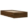 vidaXL Bedframe met lades bewerkt hout bruin eikenkleur 100x200 cm
