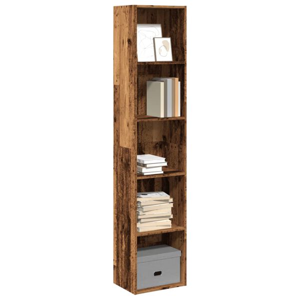 vidaXL Boekenkast 40x30x189 cm bewerkt hout oud houtkleurig