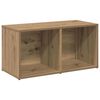 vidaXL Tv-meubelset 2 pcs Artisan Eiken 37 x 35 x 72 cm Bewerkt hout