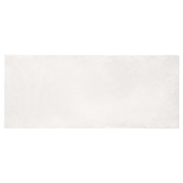 vidaXL Nep Konijnenbont Tapijt Olite Wit 100 x 200 cm Polyester