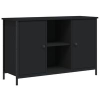 vidaXL Tv-meubel 100x35x65 cm bewerkt hout zwart