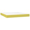 vidaXL Boxspring met matras stof groen 180x200 cm