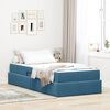 vidaXL Opbergbed met matras met matras Donkerblauw 90 x 200 cm Fluweel