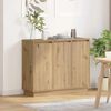 vidaXL LED Sideboard Artisan Eiken 90 x 32 x 75 cm Bewerkt hout