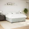 vidaXL Bedframe zonder matras 180x200 cm fluweel lichtgrijs