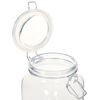 vidaXL Potten met sluiting 6 st 1 L glas