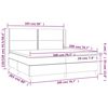 vidaXL Boxspring met matras fluweel zwart 200x200 cm