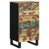 vidaXL Dressoir met 3 lades 40x33,5x75 cm massief gerecycled hout
