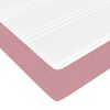 vidaXL Ottoman bed met matrassen 200x200cm fluweel roze