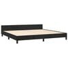 vidaXL Bedframe zonder matras 200x200 cm fluweel zwart