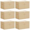 vidaXL Opbergbox 6 st Nonwoven stof 60 x 43 x 35 cm 90,3 L