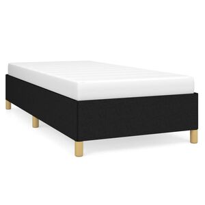 vidaXL Bedframe zonder matras 90x200 cm stof zwart