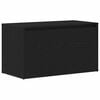 vidaXL Halbank met lade Zwart Eiken 80 x 40 x 45 cm Bewerkt hout