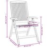 vidaXL Tuinstoelen 6 st verstelbaar massief teakhout