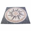 vidaXL Moza&iuml;ektegels Zonnepatroon veelkleurig 120 x 120 cm Marmer