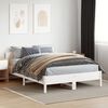 vidaXL Bedframe zonder matras massief grenenhout wit 150x200 cm