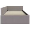 vidaXL Hoekbedframe met hoofdeinde Taupe 80 cm x 200 cm Fluweel