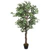 vidaXL Kunstplant ficus 630 bladeren 120 cm groen