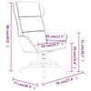 vidaXL Relaxstoel kunstsu&egrave;de cr&egrave;mekleurig