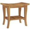 vidaXL Badkamertafel 50x35x45 cm massief teakhout