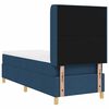 vidaXL Boxspringbed met matras met hoofdeinde Blauw 140 x 200 cm Stof