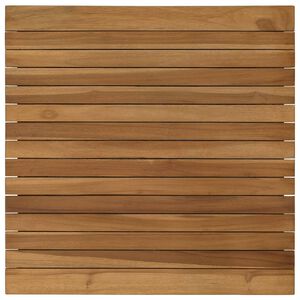vidaXL Tafelblad 60 x 60 x 3,5 cm Vierkant Massief Teakhout Naturel