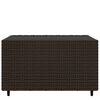 vidaXL Salontafel tuin vierkant 50x50x30 cm poly rattan bruin