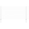 vidaXL Hek met Paal Zilver 1,2 x 10 m Staal