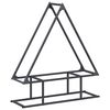 vidaXL Brandhoutrek 80x25x90 cm koudgewalst staal antracietkleurig